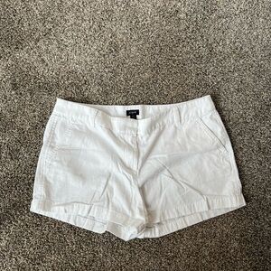 J. Crew White Bermuda Shorts Classic Cotton Style